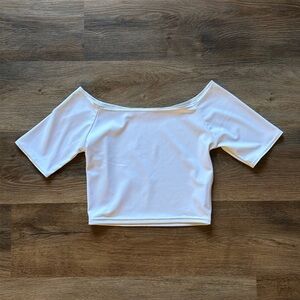 Black milk clothing, white crop top size small